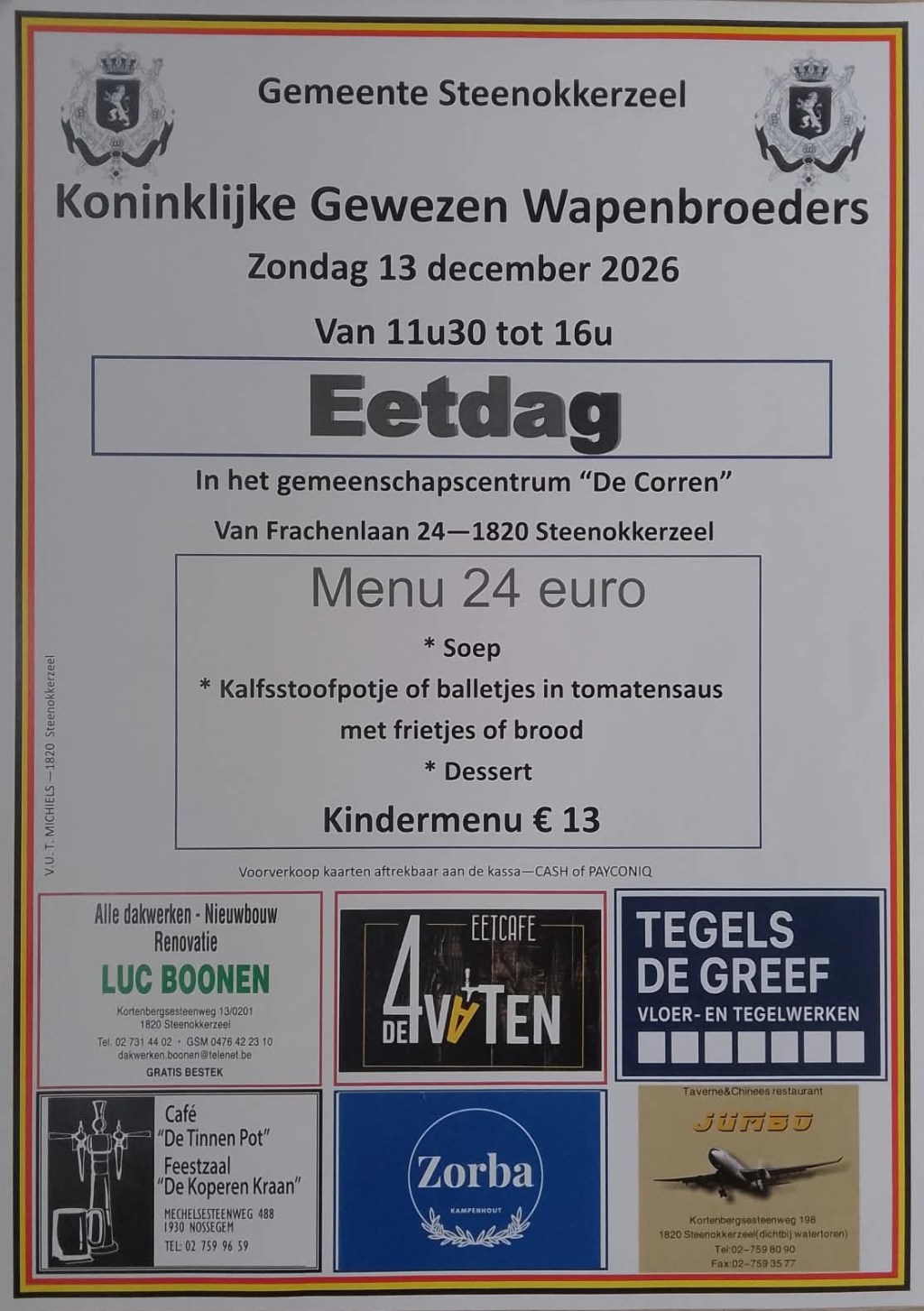 Eetdag op 13 december!